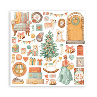 All Around Christmas - Stamperia Double-Sided Paper Pad 8"X8" 10/Pkg