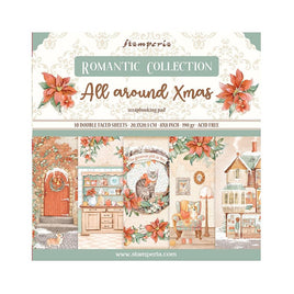 All Around Christmas - Stamperia Double-Sided Paper Pad 8"X8" 10/Pkg