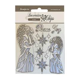 Angels - Stamperia Decorative Chips 5.5"X5.5"