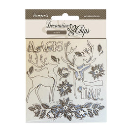 Magic Time - Stamperia Decorative Chips 5.5"X5.5"