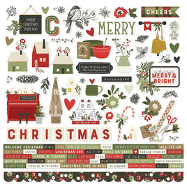 The Holiday Life - Simple Stories Cardstock Stickers 12"X12"