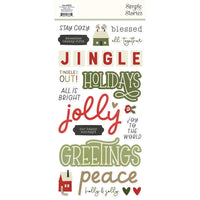 The Holiday Life Foam Stickers 50/Pkg