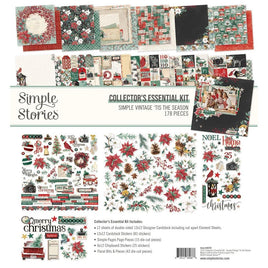 Simple Vintage 'Tis The Season - Simple Stories Collector's Essential Kit 12"X12"