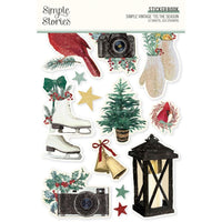 Simple Vintage 'Tis The Season - Simple Stories Sticker Book 12/Sheets