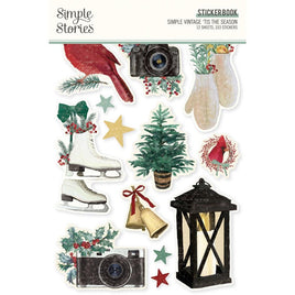 Simple Vintage 'Tis The Season - Simple Stories Sticker Book 12/Sheets