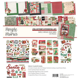 Simple Vintage Dear Santa - Simple Stories Collector's Essential Kit 12"X12"