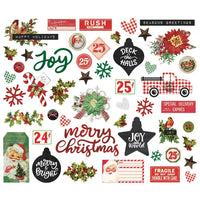 Simple Vintage Dear Santa Bits & Pieces Die-Cuts 49/Pkg