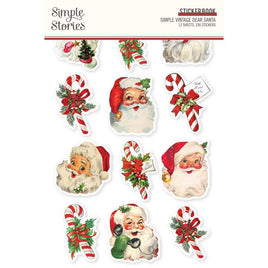 Simple Vintage Dear Santa - Simple Stories Sticker Book 12/Sheets