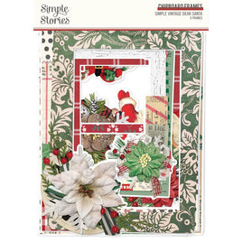 Simple Vintage Dear Santa Chipboard Frames
