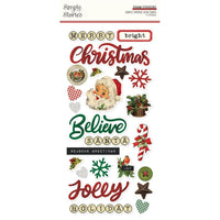 Simple Vintage Dear Santa Foam Stickers 47/Pkg