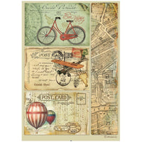 Around The World - Stamperia Assorted Rice Paper A4 6/Pkg