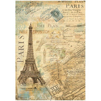 Around The World - Stamperia Assorted Rice Paper A4 6/Pkg