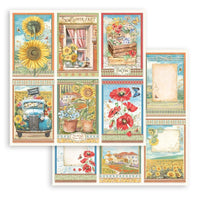 Sunflower Art - Stamperia Double-Sided Paper Pad 12"X12" 10/Pkg