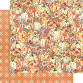 Autumn Splendor - Hello Pumpkin Double-Sided Cardstock 12"X12"