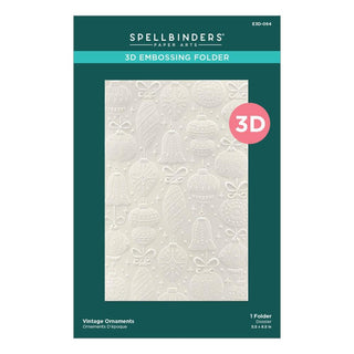 Vintage Ornaments, The Classic Christmas - Spellbinders 3D Embossing Folder