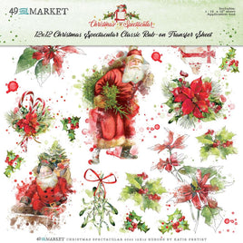 Classic, Christmas Spectacular 2023 - 49 And Market Rub-Ons 12"X12"