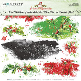 Color Wash, Christmas Spectacular 2023 - 49 And Market Rub-Ons 12"X12"
