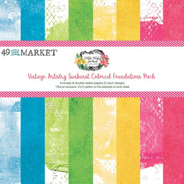 Vintage Artistry Sunburst - 49 And Market Collection Pack 12"X12"