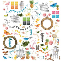 Vintage Artistry Sunburst - 49 And Market Vintage Artistry Sunburst Laser Cut Outs