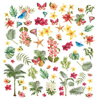 Tropical Foliage - 49 And Market Vintage Artistry Sunburst Laser Cut Outs