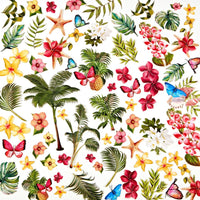 Tropical Foliage - 49 And Market Vintage Artistry Sunburst Laser Cut Outs