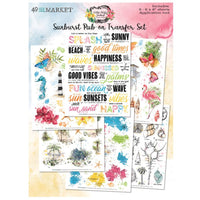 Vintage Artistry Sunburst - 49 And Market Rub-Ons 6"X8" 6/Sheets