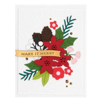Make It Merry Sentiments - Spellbinders Etched Dies From The Make It Merry Collection