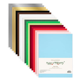Make It Merry - Spellbinders Cardstock Pack 8.5"x11" 18/Pkg