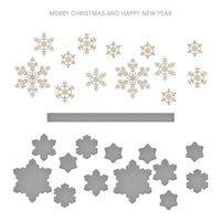 Snowflakes - Glimmering Snowflakes - Spellbinders Glimmer Hot Foil Plate & Die By Bibi Cameron