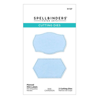 Snowflakes - Pierced Mini Labels - Spellbinders Etched Dies By Bibi Cameron