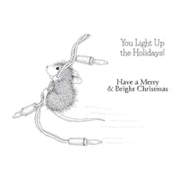 Merry & Bright - House Mouse Cling Rubber Stamp