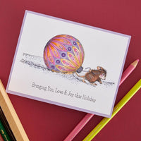 Briging Christmas To You - House Mouse Cling Rubber Stamp