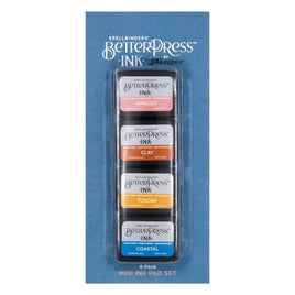 Desert Sunset - Spellbinders BetterPress Letterpress Mini Ink Pad Set 4/Pkg
