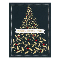 Swirling Foliage Tree - Spellbinders Glimmer Hot Foil Plate