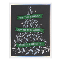 Comfort & Joy Sentiments - Spellbinders Glimmer Hot Foil Plate & Die