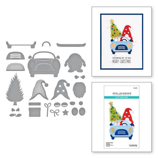 Gnome Drive Holiday - Spellbinders Etched Dies