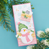 Holiday Hugs - Snowman Hugs - Stampendous Etched Dies