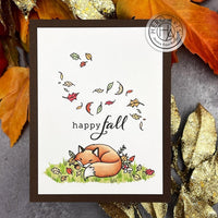 Fall Fox - Hero Arts Clear Stamps 4"X6"