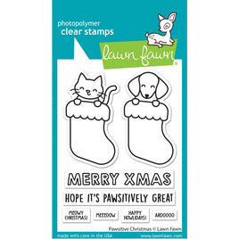 Pawsitive Christmas - Lawn Fawn Clear Stamp Set