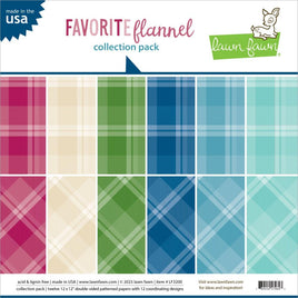 Favorite Flannel - Lawn Fawn Collection Kit 12"X12"