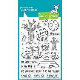 Wild Wolves - Lawn Fawn Clear Stamp Set