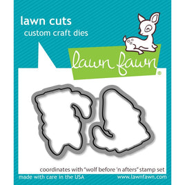 Wolf Before 'n Afters - Lawn Cuts Custom Craft Die