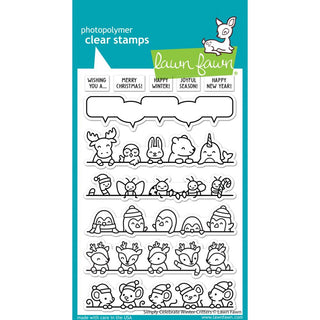 Simply Celebrate Winter Critters - Lawn Fawn Clear Stamp Set