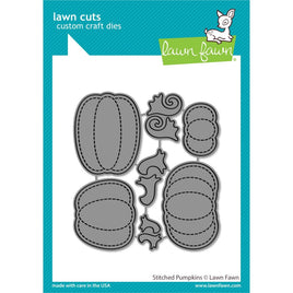 Stitched Pumpkins - Lawn Cuts Custom Craft Die