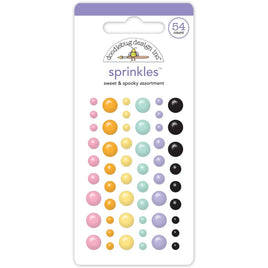 Sweet & Spooky Assortment - Doodlebug Sprinkles Adhesive Enamel Shapes