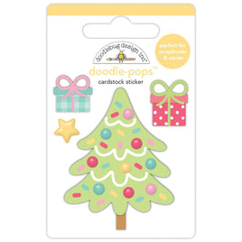 Gingerbread Kisses - Deck The Halls - Doodlebug Doodle-Pops 3D Stickers