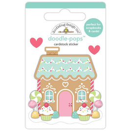 Gingerbread Kisses - Candy Cottage - Doodlebug Doodle-Pops 3D Stickers