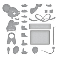 Dancin' & Giftin' Mouse - Spellbinders Etched Dies