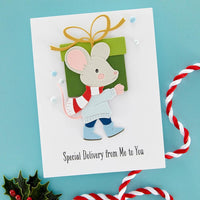Dancin' & Giftin' Mouse - Spellbinders Etched Dies