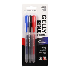 Classic - Sakura Gelly Roll Retractable Medium Point Pens 3/Pkg